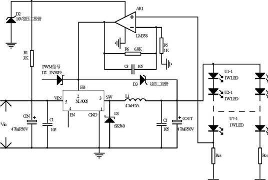 XL4005+LM358LED(q)оƬ·